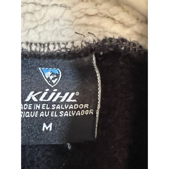 KUHL Alfpaca Fleece Grey 1/4 Zip Sweater Sherpa Collar Pullover Men's‎ MEDIUM - Picture 9 of 12